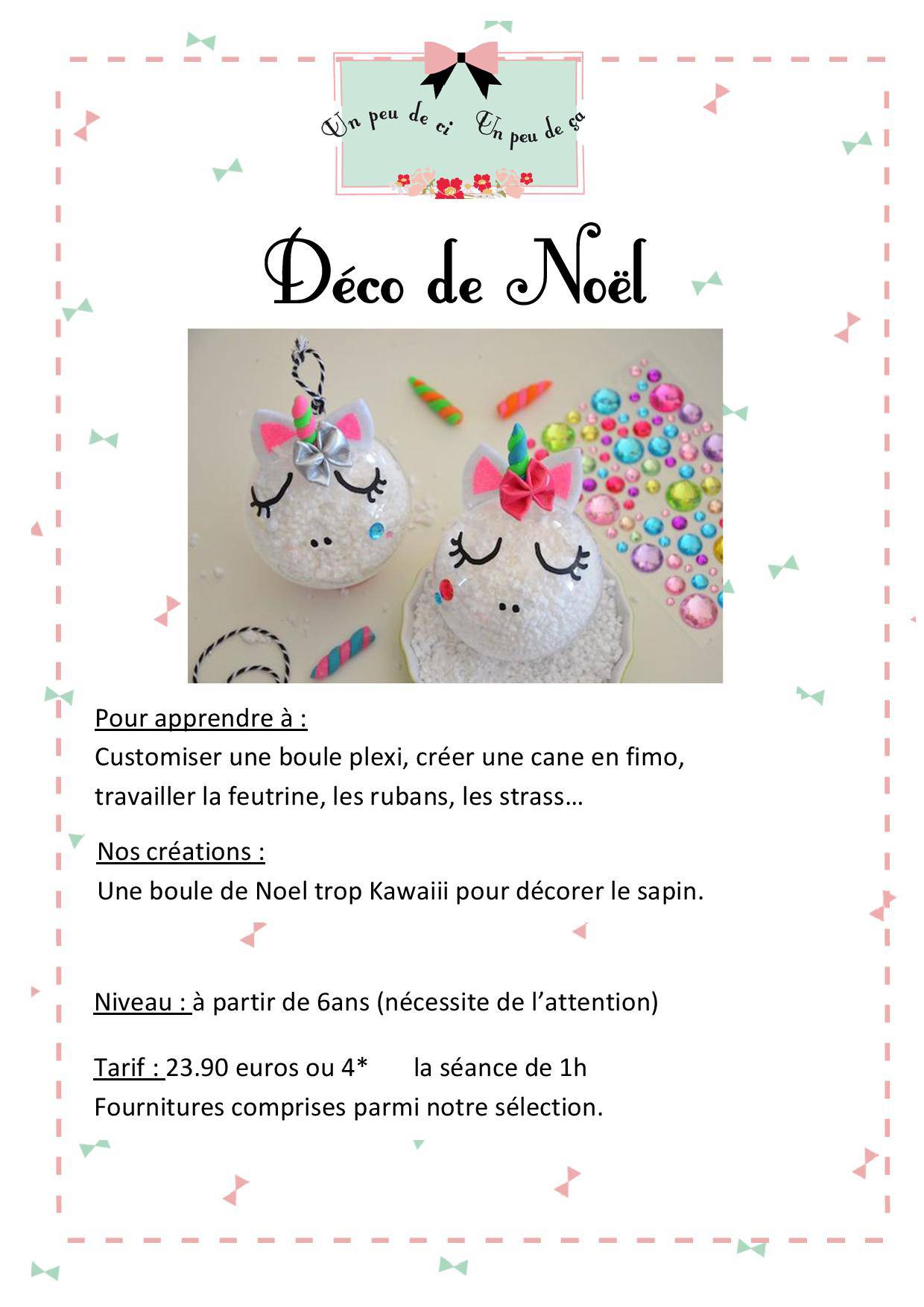 atelier boule de noel granville